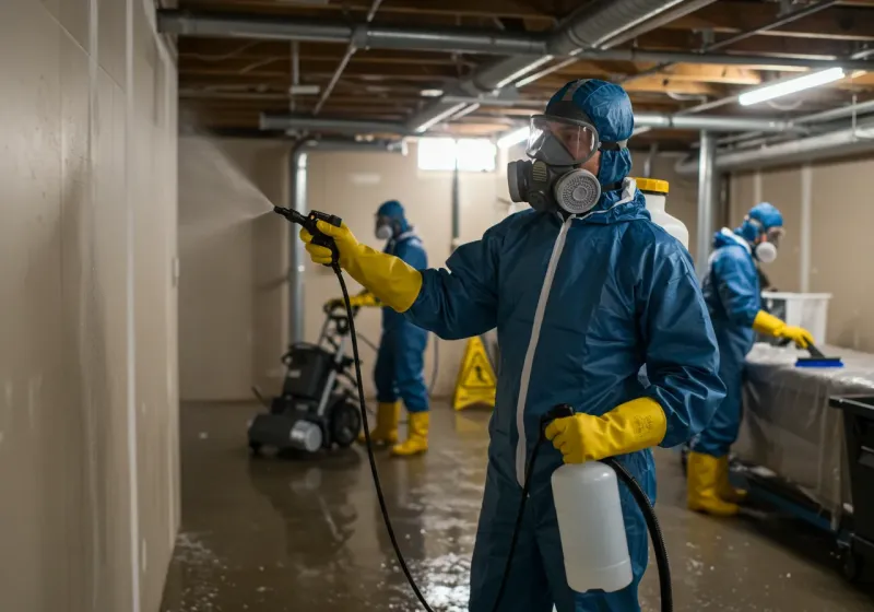 Basement Sanitization and Antimicrobial Treatment process in Hartford City, IN